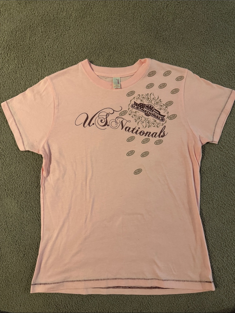 Anvil Pale Pink U.S. Nationals Graphic Short Sleeve Tee